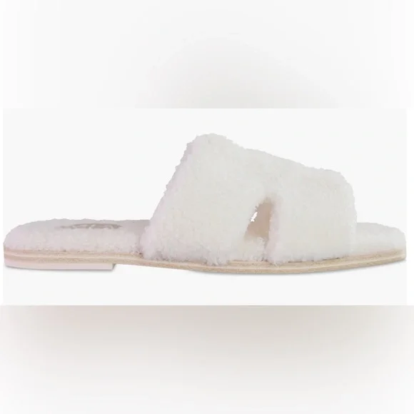 MIA Cosette Faux Shearling Sandal. Ladies Size 8 - Picture 3 of 11